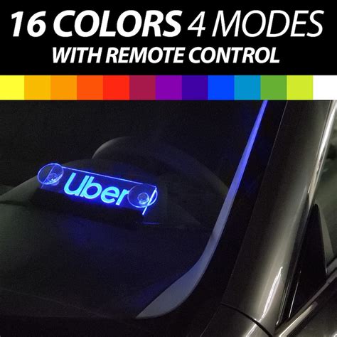 Uber Light Led Sign Acrylic Glowing Uber Logo Light Sign Etsy