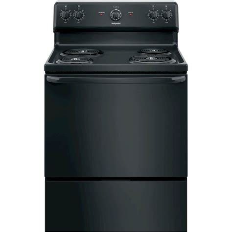 Hotpoint 50 Cu Ft Freestanding Electric Range Black Rbs160dmbb Best Buy