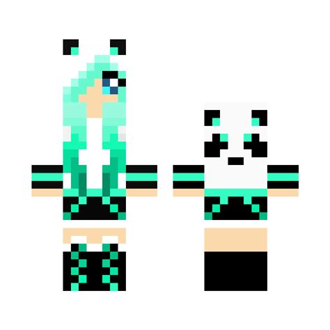 Panda Girl Teal Minecraft Skin Finder Seuscraft