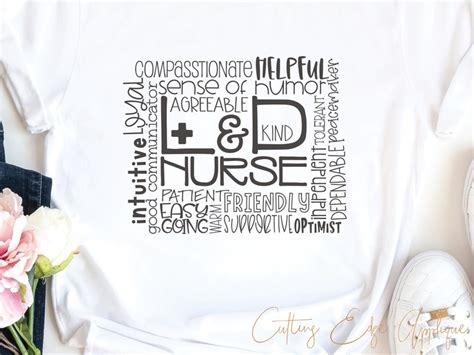 Labor And Delivery Nurse Svg Cut File Landd Nurse Personality Etsy