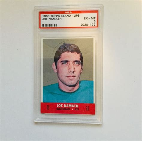 Joe Namath Topps Stand Up Football PSA 6 Card 1968 EBay