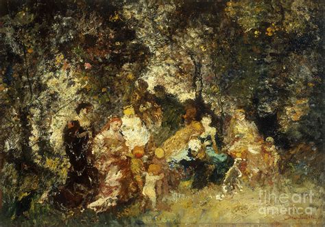 Fete Champetre Painting By Adolphe Joseph Thomas Monticelli Fine Art