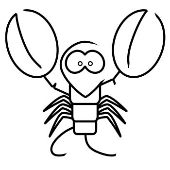 Outline Of Lobster - ClipArt Best