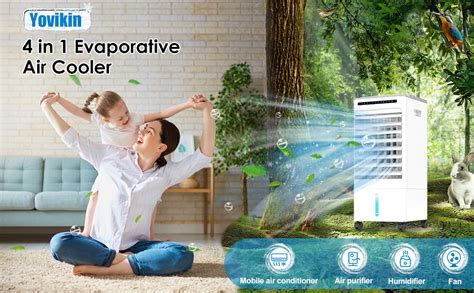 Evaporative Air Cooler Yovikin 4 In 1 Portable Air Conditioner