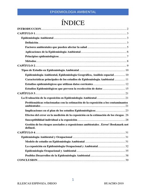 Epidemiologia Ambiental | PDF | Epidemiología | Contaminación