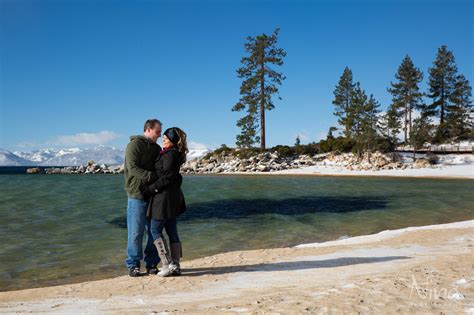 North Lake Tahoe Winter Engagement Portraits At Sand Harbor Nina · Photography Lake Tahoe