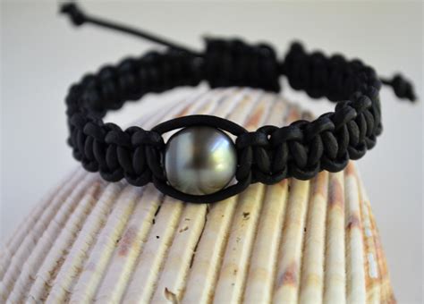 Genuine Tahitian Pearl Bracelet Real Tahitian Pearl Etsy