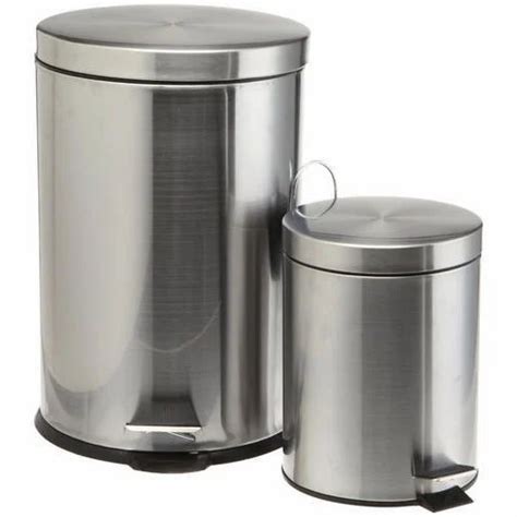 Stainless Steel Garbage Bins at Rs 5000/piece | Stainless Steel Pedal Bin in Gurgaon | ID ...