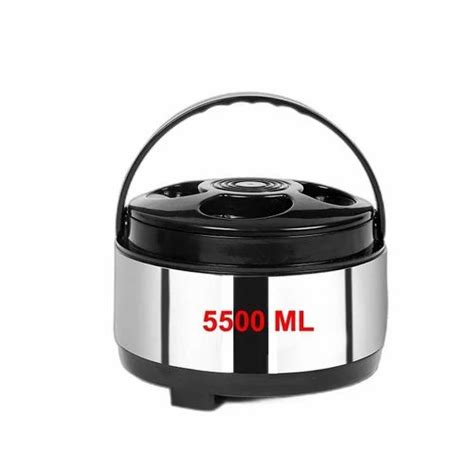 Round Sintage Stainless Steel Solid Thermoware Casserole Hot Pot For Home And Restaurant At