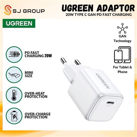 Jual Ugreen Kepala Adaptor Charger Type C Nexode Gan W Adapter