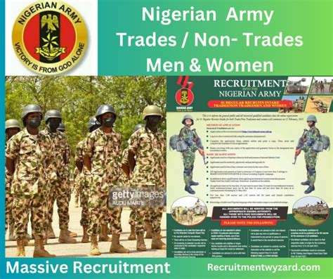 Nigerian Army Trades Non Trades Men Women Recruitment