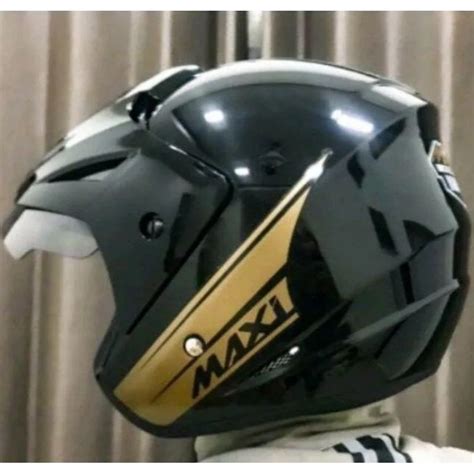 Jual Helm Yamaha Standar Original Helmet Half Face Maxi Nmax Aerox Lexi