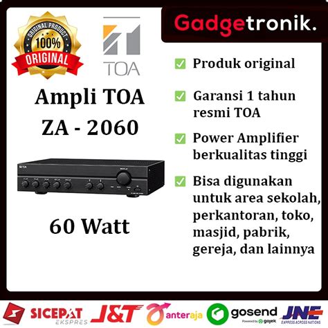 Jual Ampli Toa Za Mixer Power Amplifier Toa Za Watt