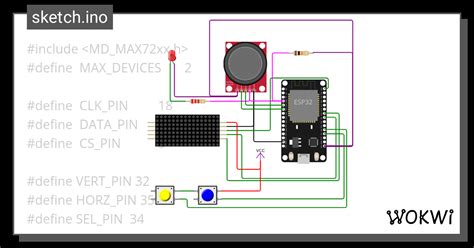 8x8 Joi Array Wokwi Esp32 Stm32 Arduino Simulator