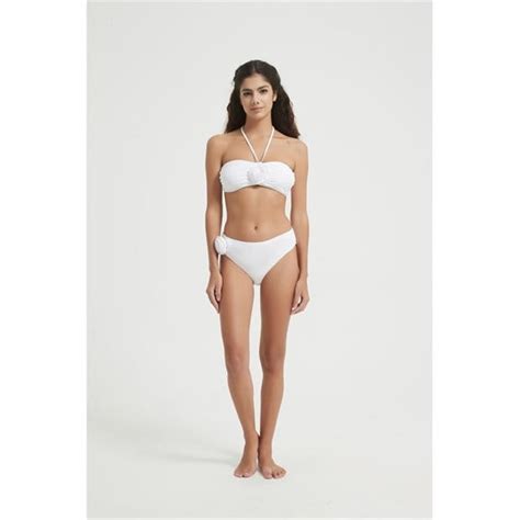Be You Corsage Bikini Top White SportsDirect