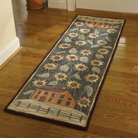 Park Designs House And Sunflower Hooked Rug Runner Target