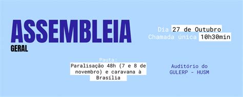 Assufsm Chama Assembleia Geral Na Pr Xima Sexta Feira De Outubro