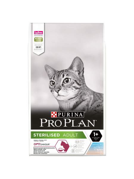 Сухой корм для стерилизованных кошек Pro Plan с треской и форелью, 10 ...