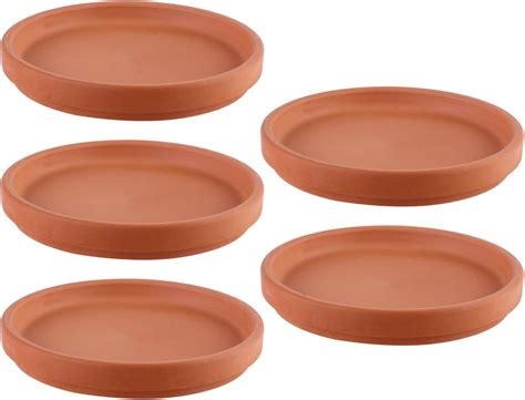 Amazon Hemoton 5pcs Terracotta Plant Saucer Round Plant Drip