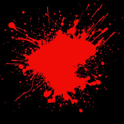 Detailed Red Blood Splatter On A Black Background 27393058 Vector Art