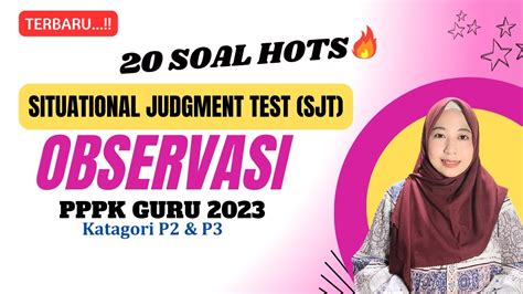 Part Soal Sjt Situational Judgement Test Observasi Pppk Guru