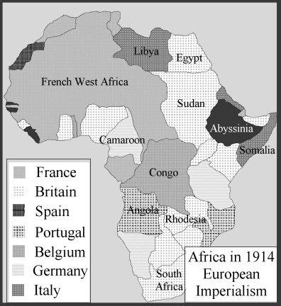 imperialism  africa  blank map