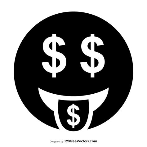 Black Money Mouth Face Emoji Emoji Nature Quotes Smiley Face Tattoo