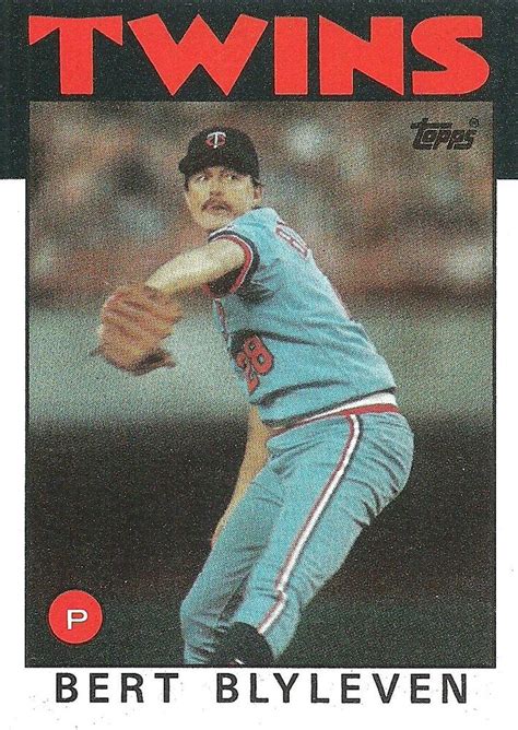 1986 Topps 445 Bert Blyleven Trading Card Database