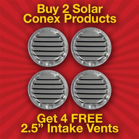 Solar Powered Conex Shipping Container Roof Ventilation Fans Solar