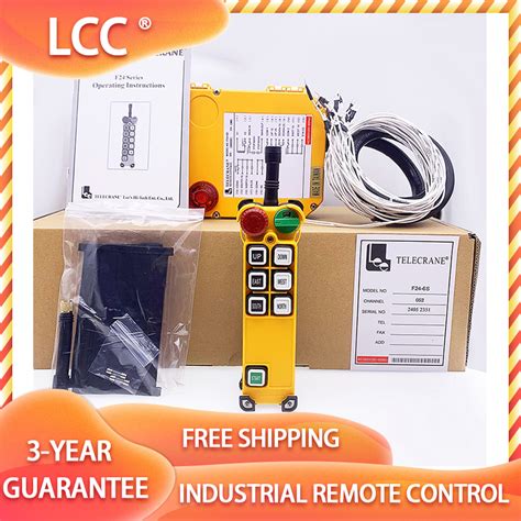 LCC F24 6S 6D Six Keys Single Double Speed Industrial Wireless Remote