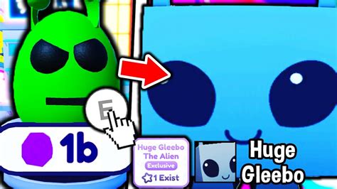 I Found Secret Huge Gleebo In Pet Simulator X Youtube