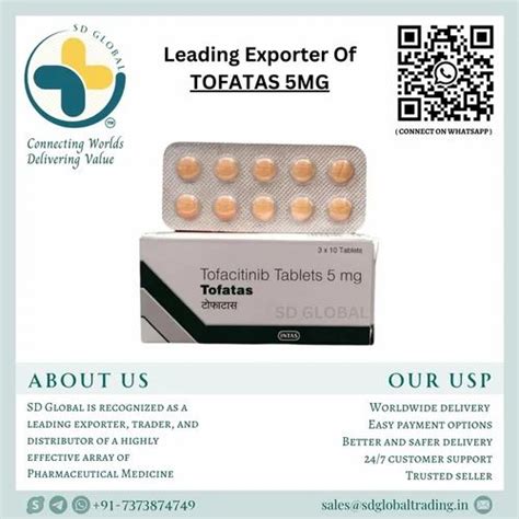 Tofacitinib 5 Mg Tablets At Rs 333 Stripe Tofatas Tablet In Nagpur