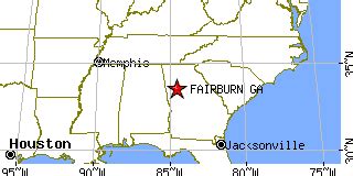 Fairburn, Georgia (GA) ~ population data, races, housing & economy