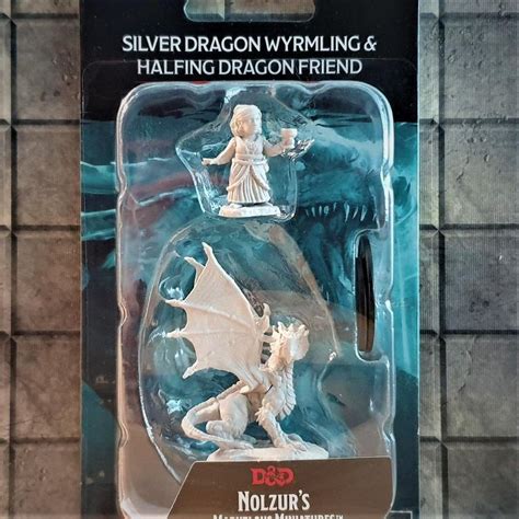 Silver Dragon Wyrmling And Dragon Friend Small Dungeons And Dragons