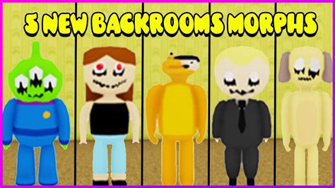 Backrooms Morphs How To Get All 5 New Backrooms Morphs Update Youtube