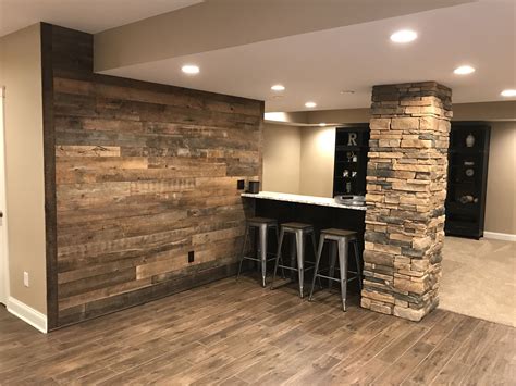 Simple Reclaimed Wood Feature Wall With Low Cost Home Decorating Ideas