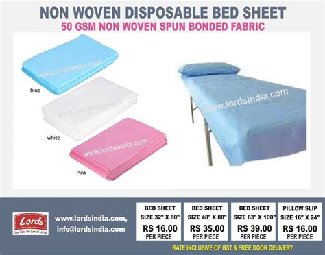 Blue Disposable Bed Sheet For Hospital And Spa Size X At Rs