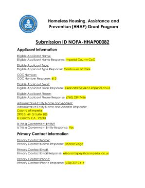 Fillable Online Homeless Housing Assistance And Prevention Program