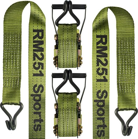 Amazon TitanGrip 2 Pack 2 X12 Heavy Duty Ratchet Straps 6600lb