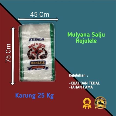 Jual Karung Beras Mulyana Salju Kg Cap Rojolele Shopee Indonesia