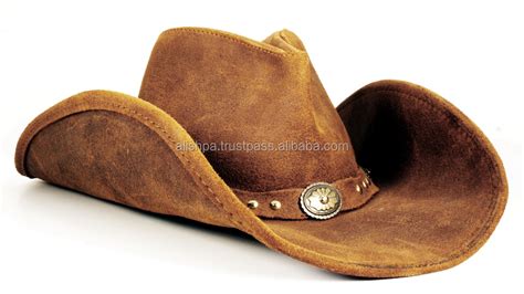 Brown Leather Cowboy Hat - Buy Leather Sweatbands Cowboy Hats,Cowboy ...