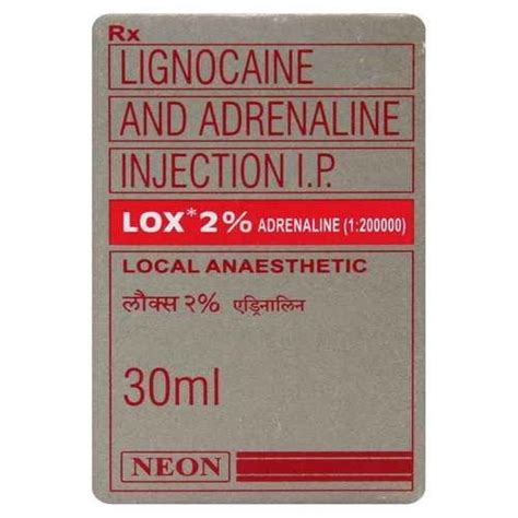 Lignocaine Adrenaline Injection Lidocaine And Adrenaline Injection