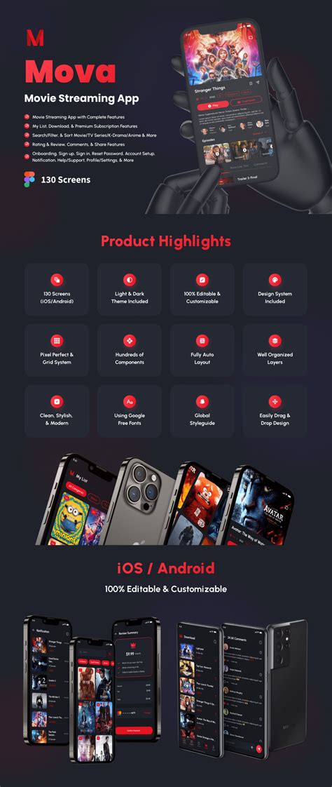 Mova Movie Streaming App Ui Kit
