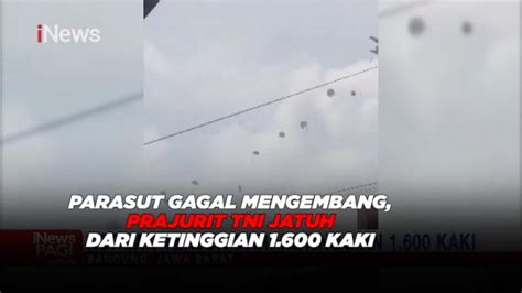 Parasut Gagal Mengembang Prajurit Tni Jatuh Dari Ketinggian Kaki