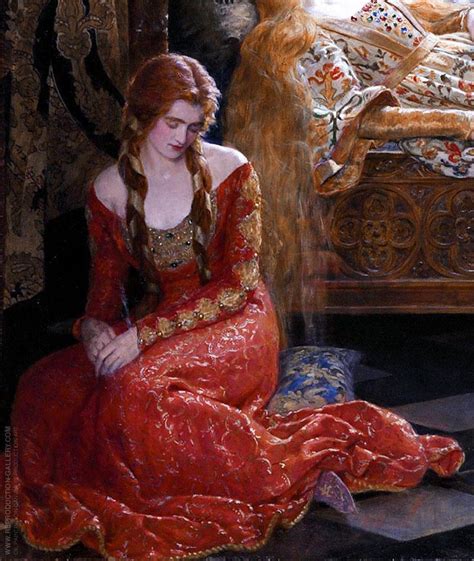 The Sleeping Beauty 1921 Detail Painting By John Maler Collier Pre