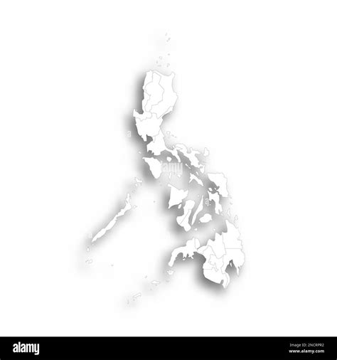 Philippines Political Map Of Administrative Divisions Regions Flat