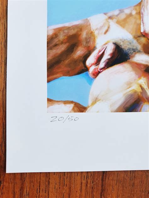 Male Nude Erotica Signed Limited Edition Print Of Naked Man By Etsy