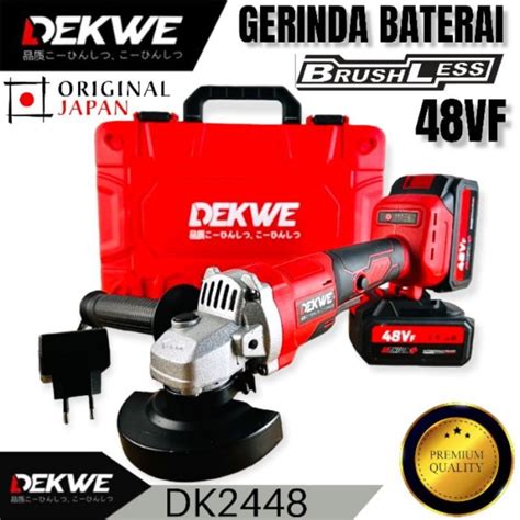 Jual Dekwe Dk Gerinda Baterai Cordless Grinder Brushless V Jld