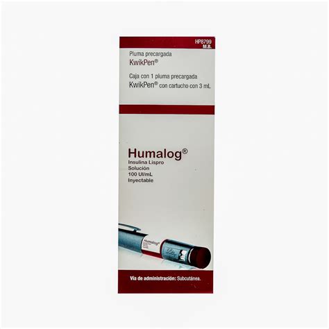 Humalog Kwikpen 100uiml 1 Jga X 3ml