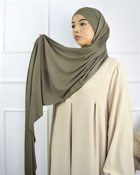 Jersey Instant Hijab Khaki Ina Collection